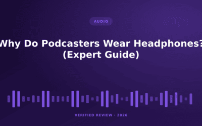 Why Do Podcasters Wear Headphones? (Expert Guide)