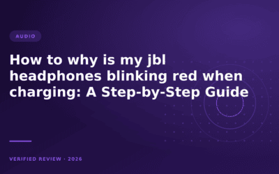 How to why is my jbl headphones blinking red when charging: A Step-by-Step Guide