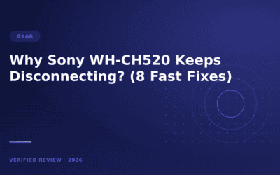 Why Sony WH-CH520 Keeps Disconnecting? (8 Fast Fixes)