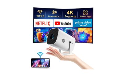 1080P Smart Mini Projector Review: Portable 210° Rotation
