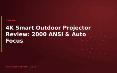 4K Smart Outdoor Projector Review: 2000 ANSI & Auto Focus
