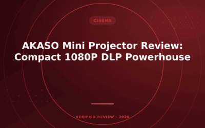 AKASO Mini Projector Review: Compact 1080P DLP Powerhouse
