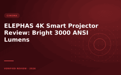 ELEPHAS 4K Smart Projector Review: Bright 3000 ANSI Lumens