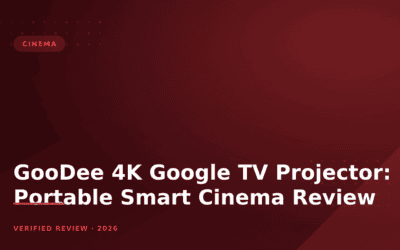 GooDee 4K Google TV Projector: Portable Smart Cinema Review