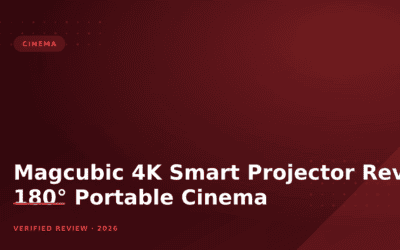 Magcubic 4K Smart Projector Review: 180° Portable Cinema