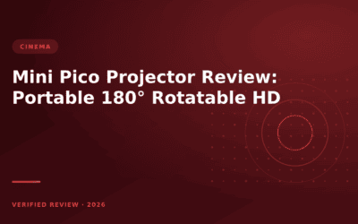 Mini Pico Projector Review: Portable 180° Rotatable HD