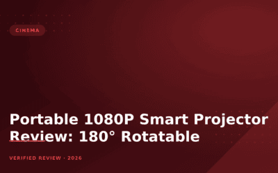 Portable 1080P Smart Projector Review: 180° Rotatable
