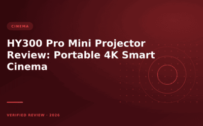 HY300 Pro Mini Projector Review: Portable 4K Smart Cinema