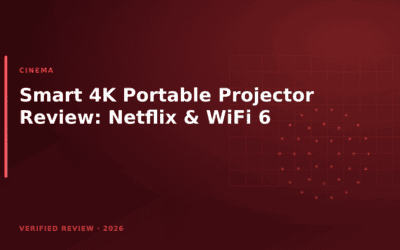 Smart 4K Portable Projector Review: Netflix & WiFi 6