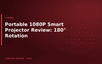 Portable 1080P Smart Projector Review: 180° Rotation