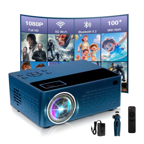 Smart 1080P Mini Projector Review: 5G WiFi & Built-In Apps