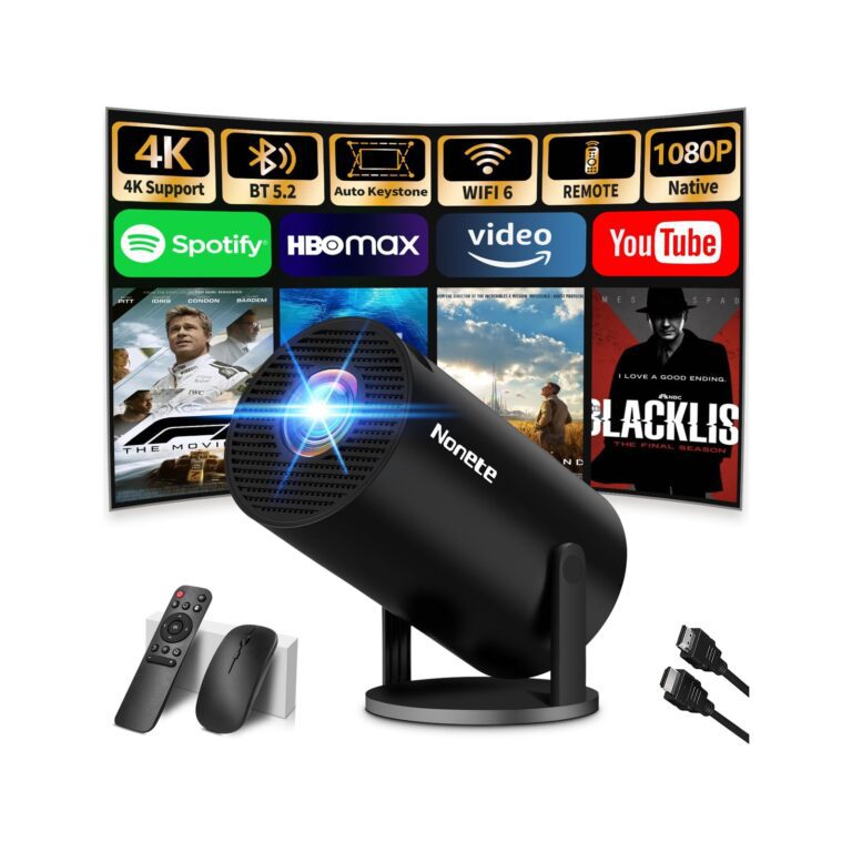 Smart Android 1080p Mini Projector Review: 270° Rotation