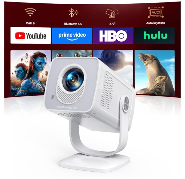 Smart Mini Projector Review: Android 14 & 4K Support