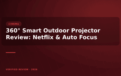 360° Smart Outdoor Projector Review: Netflix & Auto Focus