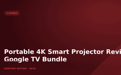 Portable 4K Smart Projector Review: Google TV Bundle