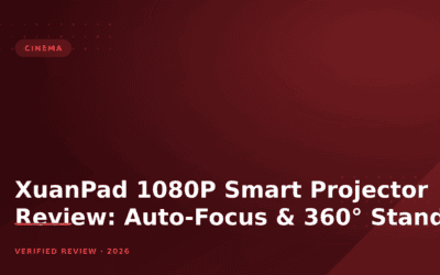 XuanPad 1080P Smart Projector Review: Auto-Focus & 360° Stand