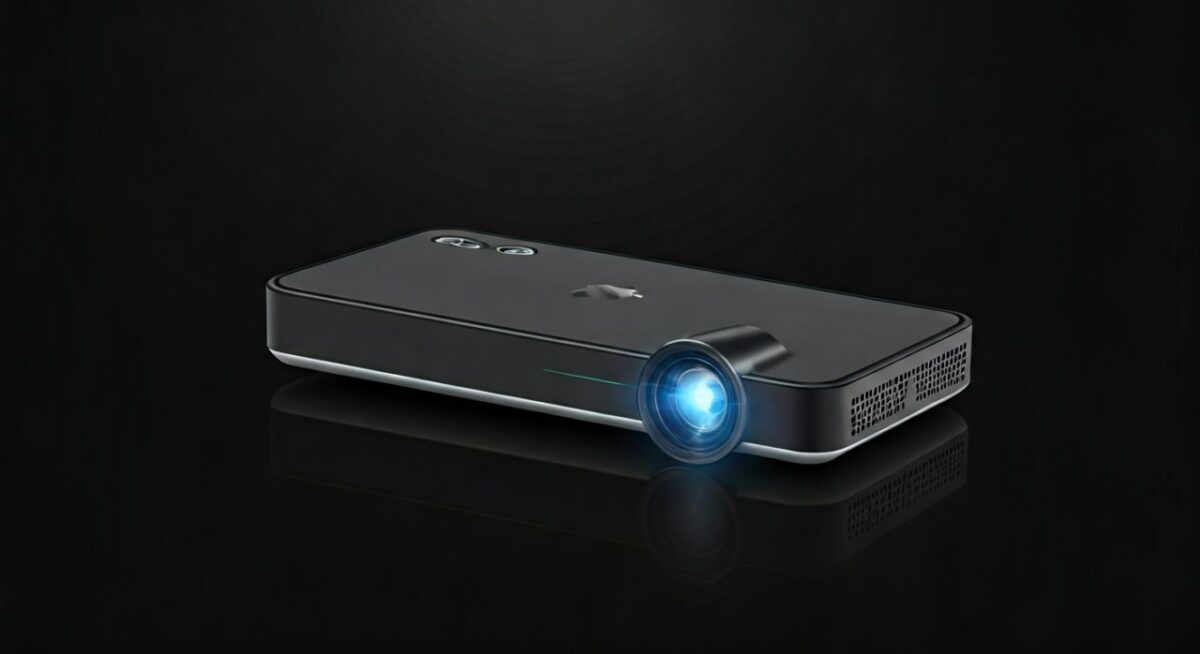 ELEPHAS 1080P Mini Projector with Tripod for iPhone