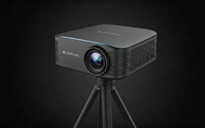 ELEPHAS Mini 1080P Projector with Tripod – Portable Outdoor