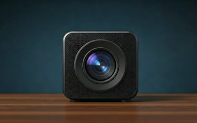 Portable Mini 4K Projector: WiFi, Bluetooth & Battery