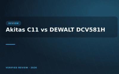 Akitas C11 vs DEWALT DCV581H: Which Is Better? (2026)