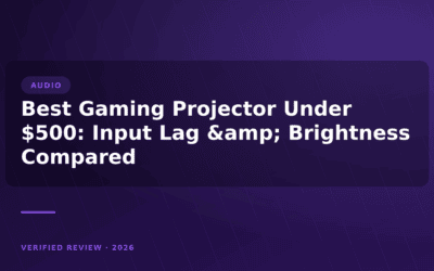 Best Gaming Projector Under $500: Input Lag & Brightness Compared