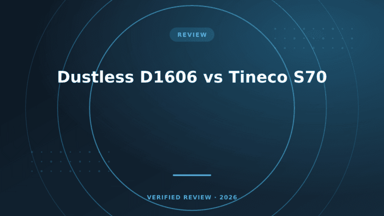 Dustless D1606 vs Tineco S70: Which Is Better? (2026)