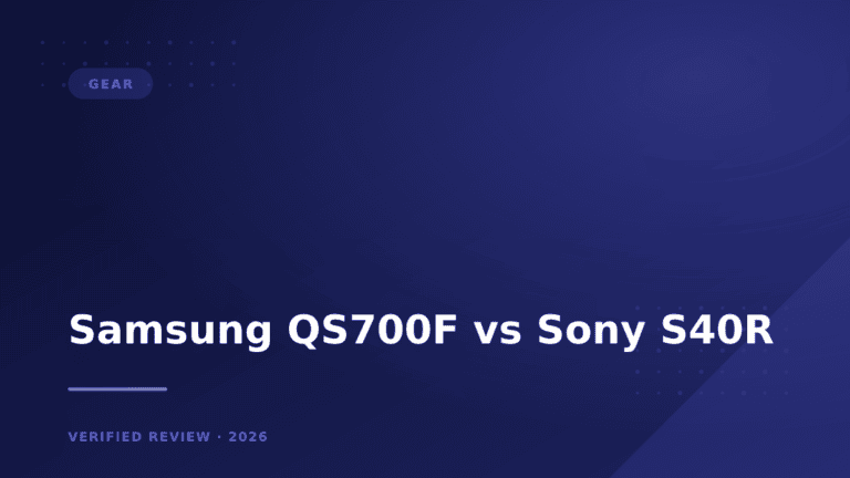 Samsung QS700F vs Sony S40R: Which Is Better? (2026)