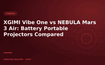XGIMI Vibe One vs NEBULA Mars 3 Air: Battery Portable Projectors Compared (2026)