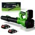 980CFM Cordless Leaf Blower: Brushless, 2 Batteries, 6 Speeds